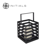 Lantern Boîte Raw Iron Black Low
