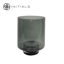 Candleholder Serré Basic Smoke Glass