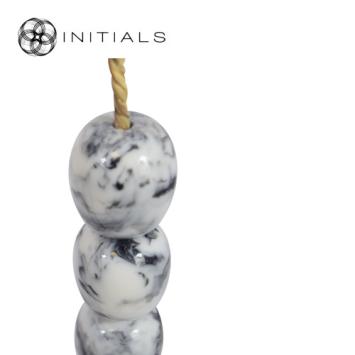 Object Nature Opera Necklace Marble Grey