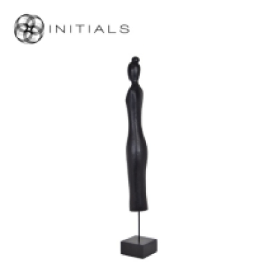 Female Modern Mango Wood Black