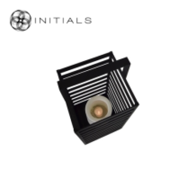Lantern Boîte Raw Iron Black High