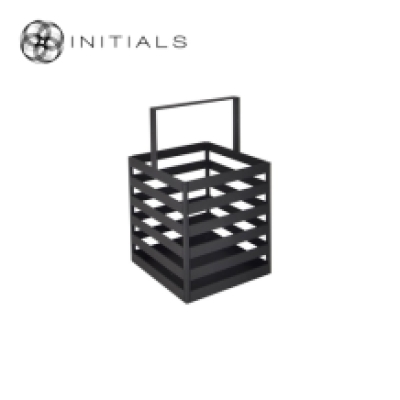 Lantern Boîte Raw Iron Black Low