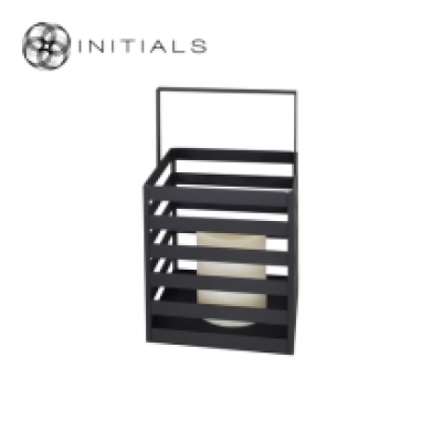 Lantern Boîte Raw Iron Black Low
