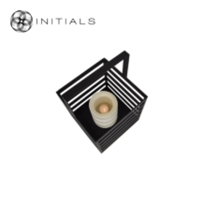 Lantern Boîte Raw Iron Black Low