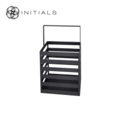 Lantern Boîte Raw Iron Black Low