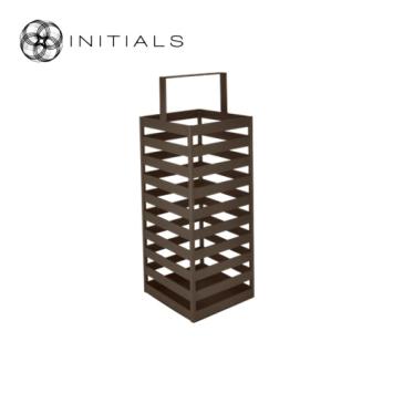 Lantern Boîte Raw Iron Metallic Brown High