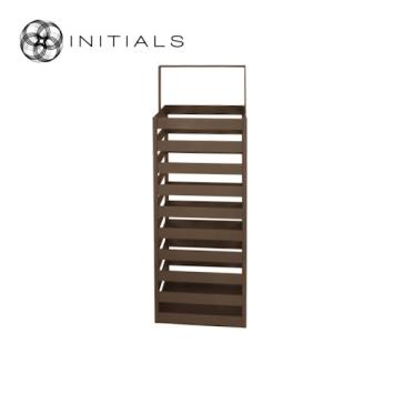 Lantern Boîte Raw Iron Metallic Brown High