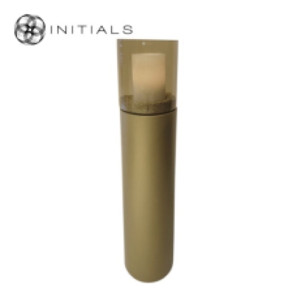 Stand Tower Raw Metal Gold Round