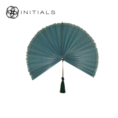 Walldecoration Fan Mural Bamboo Green Small