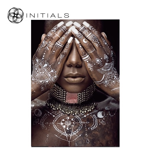 Walldecoration Tableaux Hidden Face Body Matt Aluminum