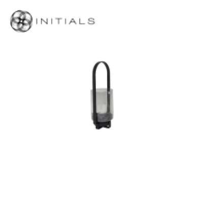 Frame Candleholder Bridge Raw Iron Black Round