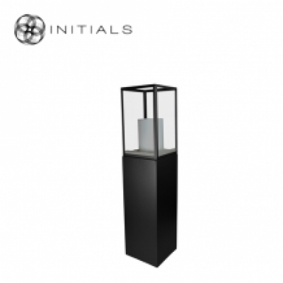 235-311-001 Display Pillar L Matt Black & Showcase 30 Clear