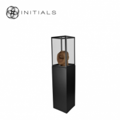 235-311-001 Display Pillar L Matt Black & Showcase 30 Clear