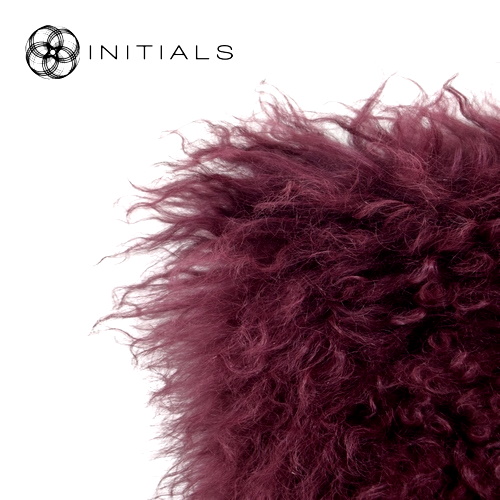 Cushion Ranch Sheepskin Wine Bordeaux