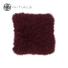 Cushion Ranch Sheepskin Wine Bordeaux