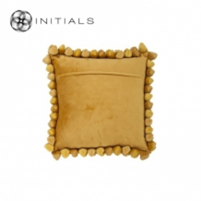 Cushion Cover Penthouse Pebble Mustard Yellow