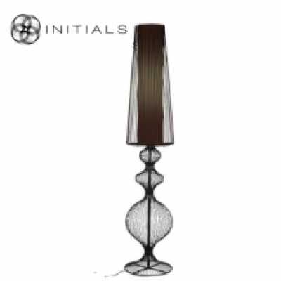 Floor Lamp Moire Classic Iron Wire Black