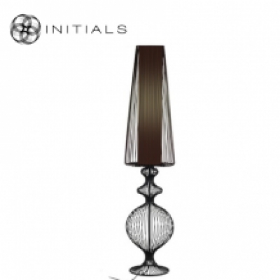 Floor Lamp Moire Classic Iron Wire Black