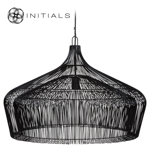 Hanging Lamp Moire Factory Iron Wire Black