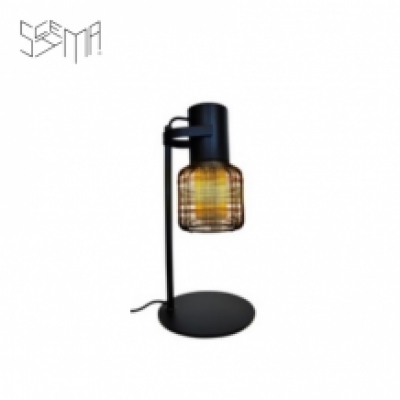 Table Lamp Iron Wire Tubo Stoop Black