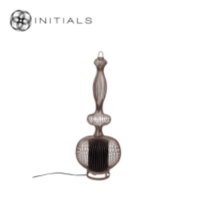 Floor Lamp Oriental Bold Iron Wire Metallic Brown
