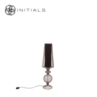Floor Lamp Moire Classic Iron Wire Metallic Brown