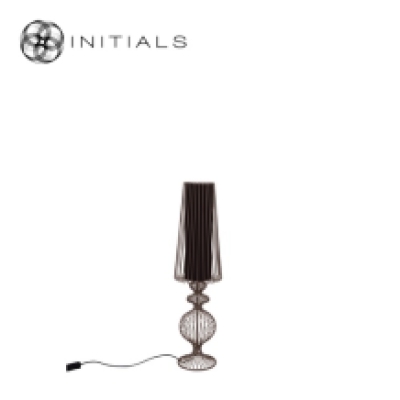 Floor Lamp Moire Classic Iron Wire Metallic Brown