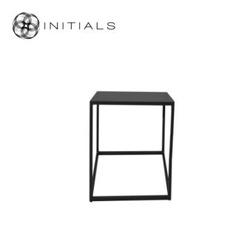 Table Skyline Raw Iron Black Square