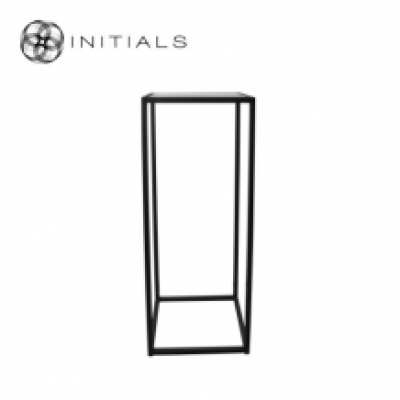 Table Skyline Smoke glass Iron Black Square