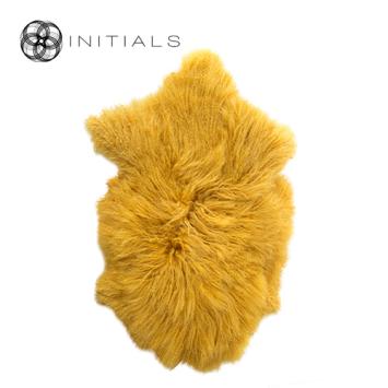 Carpet Ranch Sheepskin Mustard Yellow