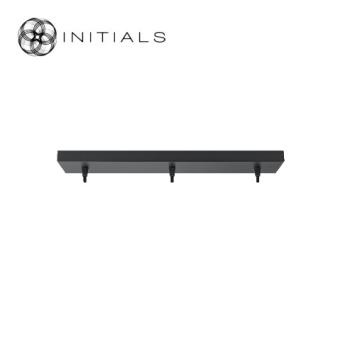 Ceiling Cap for 3 Lights Rectangular